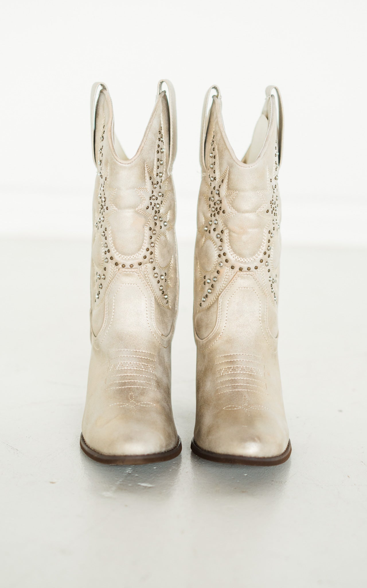Houston Western Boots in Champagne Naughty Monkey