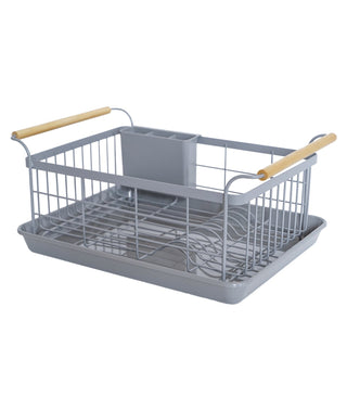 Replacement Drainer Tray for Dish Rack - Steel + Wood - - By Baano