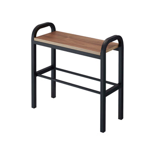 Shoe Organizer & Bench (18" H)  - Steel + Wood - By Baano