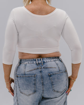 Elegant 3/4 Sleeve Halftee - By Baano