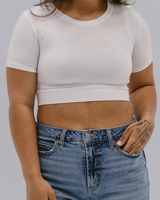 Crew Neck Boyfriend Halftee - By Baano