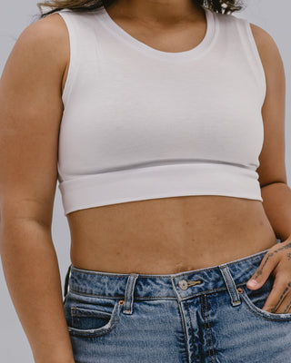 Crew Neck Tank Halftee - By Baano