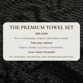Cotton Diamond Waffle Weave Bath Towel Set - Grayson Collection
