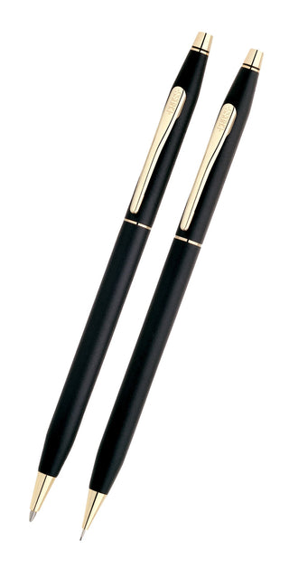 Classic Century® Classic Black Pen and Pencil Set - By Baano