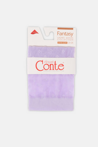 Socks Conte Fantasy - Small Diamond Pattern - By Baano