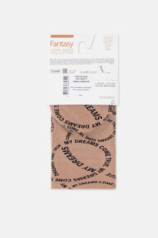 Dense Socks Conte Fantasy - Knitted "My dreams" Design - By Baano