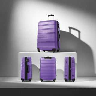 3 Piece Luggage Set Hardside Spinner Suitcase with TSA Lock 20' 24'