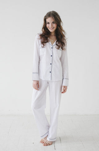 SALUA Classic Pajama in Woven Cotton