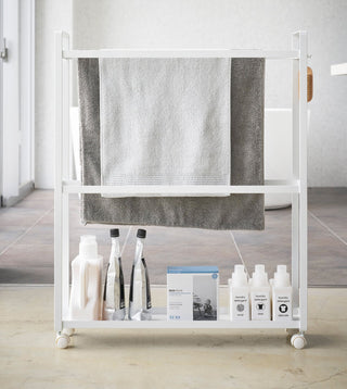 Rolling Towel Rack (33" H)  - Steel - By Baano