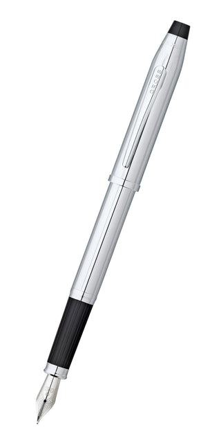 Century® II Lustrous Chrome Medium Nib Fountain Pen - By Baano