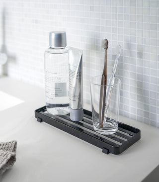 Slotted Bathroom Tray - Steel - By Baano