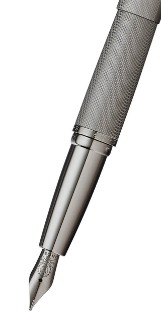 ATX® Sandblasted Titanium Gray Stainless Steel Medium Nib Fountain Pen - By Baano