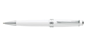 Bailey Light™ Polished White Resin Ballpoint Pen - By Baano