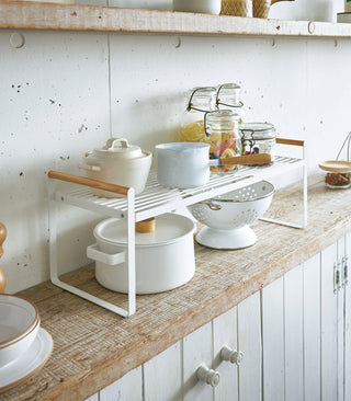 Countertop Wire Shelf - Steel + Wood - By Baano