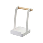 Lid & Ladle Stand - Steel + Wood Yamazaki Home