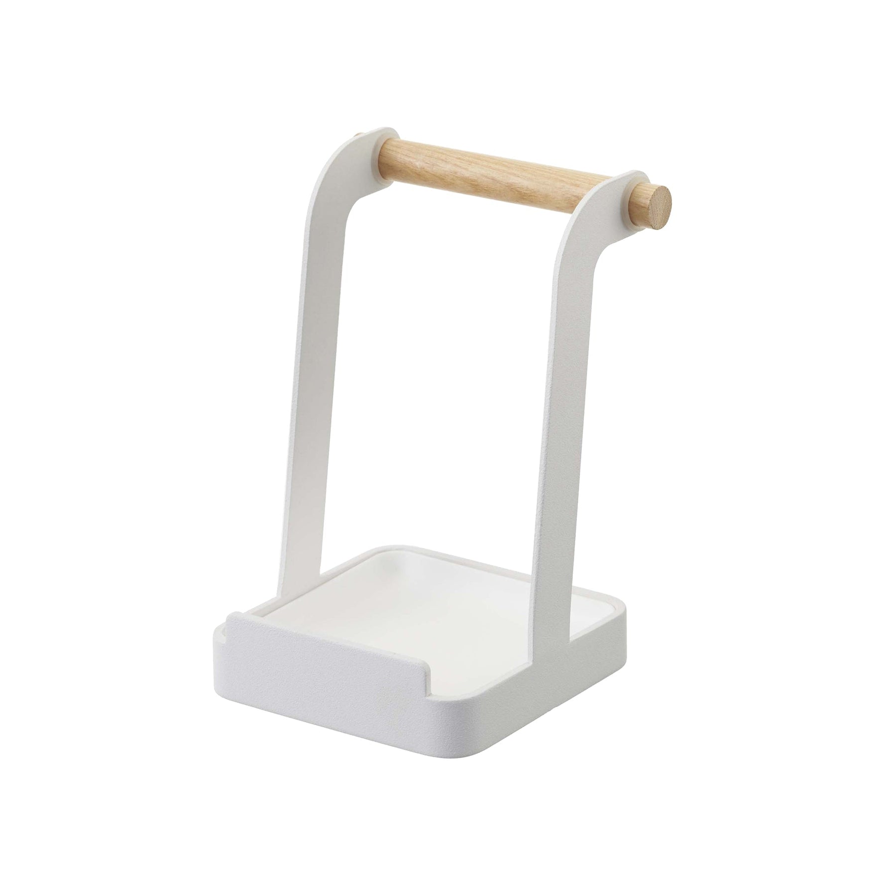 Lid & Ladle Stand - Steel + Wood Yamazaki Home