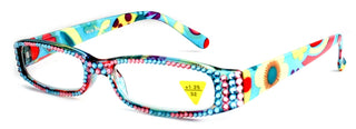 Elsa, (Bling) Reading Glasses women W (Full Crystal) (Rose, Aquamarine Blue) Genuine European Crystals  1.50 .. +3 NY Fifth Avenue