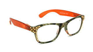 The Forester, (Bling) Reading Glasses For Women W (Light Colorado, Cooper)Genuine European Crystals. +1.25..+3  Camouflage, NY Fifth Avenue