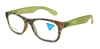 The Forester, (Premium) Reading Glasses, High End Reader +1.25 to +3 Magnifying Square Style (Green Camouflage) Frame. NY Fifth Avenue