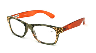 The Forester, (Bling) Reading Glasses For Women W (Light Colorado, Cooper)Genuine European Crystals. +1.25..+3  Camouflage, NY Fifth Avenue
