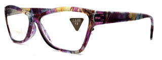 Avian,  (Premium) Reading Glasses, High End Reader +1.25 to +3 Magnifying Eyeglass, Cat Eye (Purple n Blue) Feather Pattern. NY Fifth Avenue