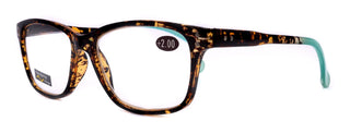 Milan, (Premium) Reading Glasses High End Reader +1.25..+3 Magnifying, Optical Square Square Style Tortoise Brown n (Blue) NY Fifth Avenue