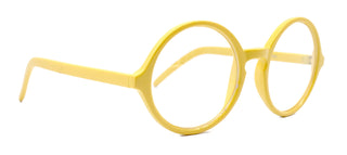 Mabel, (Premium) True Round vintage Reading Glasses) (Yellow) Circle Eye, Medium,  NY Fifth Avenue