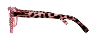 Savannah, (Bling) Women Reading Glasses W (2X line) (Light Rose, Rose, Pearl Teardrop)Genuine European Crystals.  (Pink) NY Fifth Avenue.