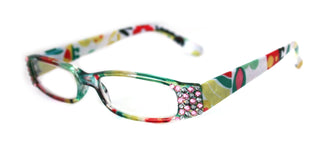 Elsa, (Bling) Reading Glasses for women  w (L. Rose, Black Diamond) Genuine European Crystals (White, yellow)   +1.50..+3 NY Fifth Avenue