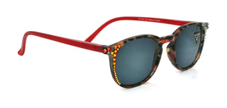 Maya, (Bling) (Sunglass Reader) (No Bifocal) 4 Women W (Volcano, Hematite) Genuine European Crystals  (Red, Black) NY Fifth Avenue