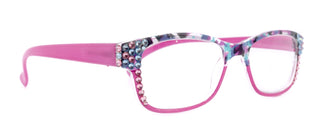 Olivia, (Bling) Women Reading Glasses Adorned W (Rose, Aquamarine) Genuine European Crystals. (Pink, Blue Tortoise Grey)  NY fifth avenue