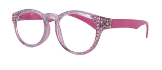 Grace, (Bling) Reading Glasses for Women W (Light Rose, Black Diamond)  Genuine European Crystals (Metallic Silver, Pink). NY Fifth Avenue