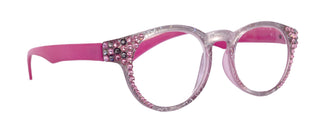 Grace, (Bling) Reading Glasses for Women W (Light Rose, Black Diamond)  Genuine European Crystals (Metallic Silver, Pink). NY Fifth Avenue