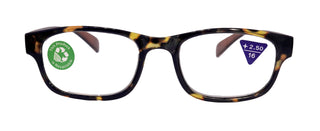 Jade, Premium Reading Glasses High End Reading Glass +1.25 to +6.00 magnifying glasses, Square. Brown, optical Frames