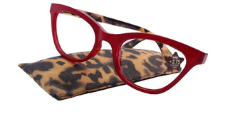 Le Rouge, Premium Reading Glasses High End Reading Glass +1.50 to +3 magnifying glasses (Red Cat Eye) Optical Frames
