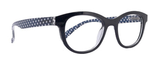 Premium Reading Glasses, High End Readers, Magnifying Eyeglasses, (BLACK Translucent) (Round)  NY Fifth Avenue
