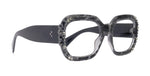 Larissa Oversized Bling Reading Glasses, Grey, Large Frame, High-End Readers, Bifocal,  Sun readers, Trendy Style,  NY Fifth Avenue