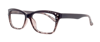 Miriam (Premium) Reading Glasses, High End Readers, Magnifying Glasses (Square) Women Rhinestone bling (Brown) NY Fifth Avenue