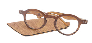 Orlando (Premium) Women Reading Glasses, High End Readers (Brown)  (Round) Magnifying Eyeglasses, Optical, NY Fifth Avenue