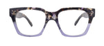 Ravello Line Bifocal Premium  Reading Glasses, High-End Readers, Magnifying, Fashion Square (Purple Black Tortoise) NY Fifth Avenue