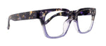 Ravello Line Bifocal Premium  Reading Glasses, High-End Readers, Magnifying, Fashion Square (Purple Black Tortoise) NY Fifth Avenue