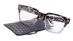 Ravello Line Bifocal Premium  Reading Glasses, High-End Readers, Magnifying, Fashion Square (Purple Black Tortoise) NY Fifth Avenue