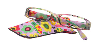 Elsa, Premium Reading Glasses for Women  (Purple flower ) Optical Frame, NY Fifth Avenue