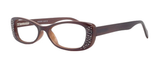 Premium Reading Glasses High End Reading Glass,  Small Frame Brown  +1.25 to +3.00 magnifying glasses, Cat Eye. optical Frames