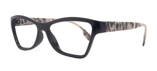Avian,  (Premium) Reading Glasses, High End Reader +1.25 to +3 Magnifying Eyeglass, Cat Eye (Black N Brown) Feather Pattern. NY Fifth Avenue