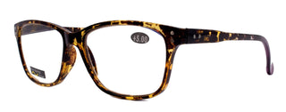 Milan, (Premium) Reading Glasses HighEnd Reader +1.25..+3 Magnifying Optical Square Square Style Tortoise Brown n (Purple) NY Fifth Avenue