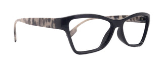 Avian,  (Premium) Reading Glasses, High End Reader +1.25 to +3 Magnifying Eyeglass, Cat Eye (Black N Brown) Feather Pattern. NY Fifth Avenue