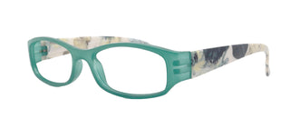 Rosie Premium Reading Glasses, Fashion Reader (Flower Turquoise / Green) Print, Oval Shape +4  High Magnification, NY Fifth Avenue
