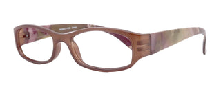 Rosie Premium Reading Glasses, Fashion Reader (Flower Brown) Print, Oval Shape +4  High Magnification, NY Fifth Avenue