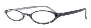 The Marvelous, (Bling) Women Reading Glasses W (Full Bottom) (Hematite) Genuine European Crystals  +1.50..+2.75 (Black)   NY Fifth Avenue